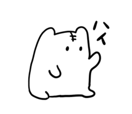 The bird of a cat and the friend. sticker #5248980