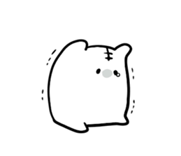 The bird of a cat and the friend. sticker #5248989