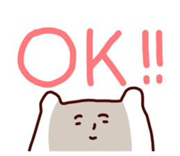 Friendly shirokuma sticker #5249311