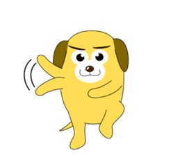 Roughly healthy dog sticker #5249810