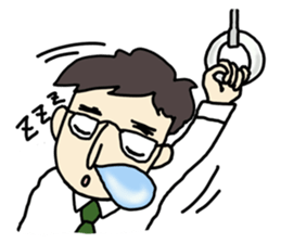 Daily life of office workers sticker #5249874