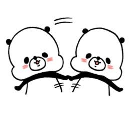 Very soft panda sticker #5250244