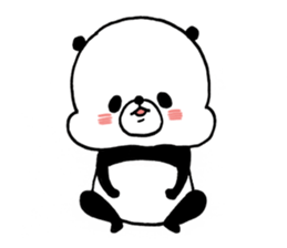 Very soft panda sticker #5250247