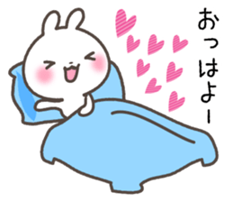 Sticker of rabbit and a hart sticker #5252301