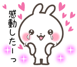 Sticker of rabbit and a hart sticker #5252309