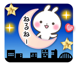 Sticker of rabbit and a hart sticker #5252310