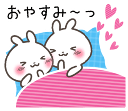 Sticker of rabbit and a hart sticker #5252311