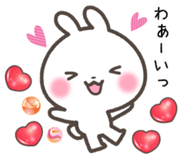 Sticker of rabbit and a hart sticker #5252317