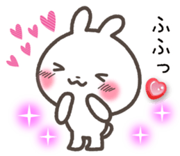 Sticker of rabbit and a hart sticker #5252318