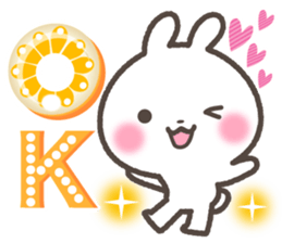 Sticker of rabbit and a hart sticker #5252320