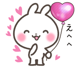 Sticker of rabbit and a hart sticker #5252323