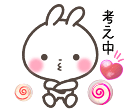 Sticker of rabbit and a hart sticker #5252324