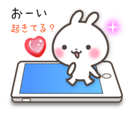 Sticker of rabbit and a hart sticker #5252336