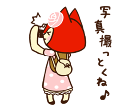 The cat girl which likes cameras sticker #5253638