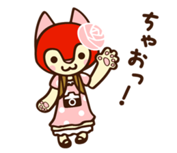 The cat girl which likes cameras sticker #5253659