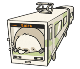 lazy sloth sticker #5253808