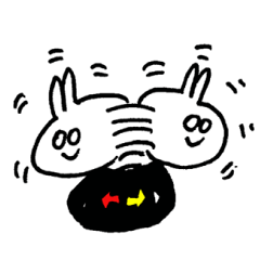283 usagi Sticker