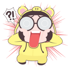 Pig and Girl's Friend sticker #5256933