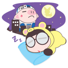 Pig and Girl's Friend sticker #5256934