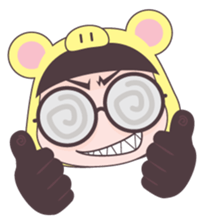 Pig and Girl's Friend sticker #5256939