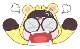 Pig and Girl's Friend sticker #5256943