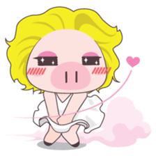 Pig and Girl's Friend sticker #5256950