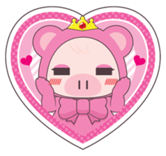 Pig and Girl's Friend sticker #5256957