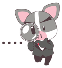 Pig and Girl's Friend sticker #5256959