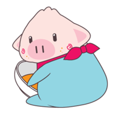 Pig and Girl's Friend sticker #5256960
