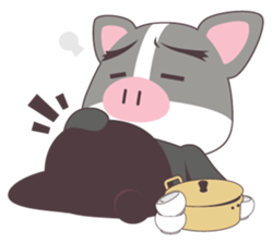 Pig and Girl's Friend sticker #5256961