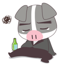 Pig and Girl's Friend sticker #5256962