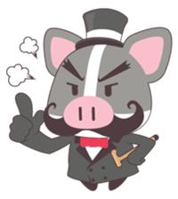 Pig and Girl's Friend sticker #5256966