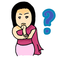 Ancient Thai woman sticker #5257783