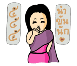 Ancient Thai woman sticker #5257788