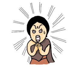 Ancient Thai woman sticker #5257795