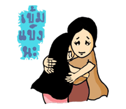 Ancient Thai woman sticker #5257807