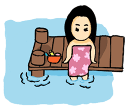 Ancient Thai woman sticker #5257809