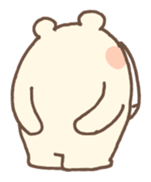 Slow White Bear sticker #5257926