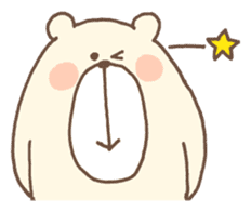 Slow White Bear sticker #5257927
