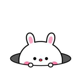 A rabbit comes up sticker #5258054