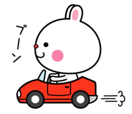 A rabbit comes up sticker #5258064