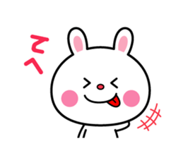 A rabbit comes up sticker #5258072