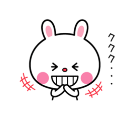 A rabbit comes up sticker #5258073