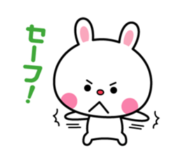 A rabbit comes up sticker #5258086