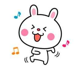 A rabbit comes up sticker #5258087