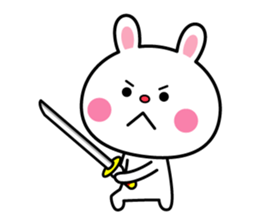 A rabbit comes up sticker #5258090