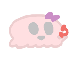 skeleton girl sticker #5258294