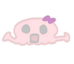 skeleton girl sticker #5258301