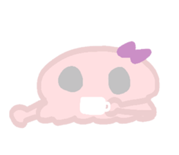 skeleton girl sticker #5258328