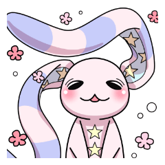 Bedhead rabbit. Doodling life.